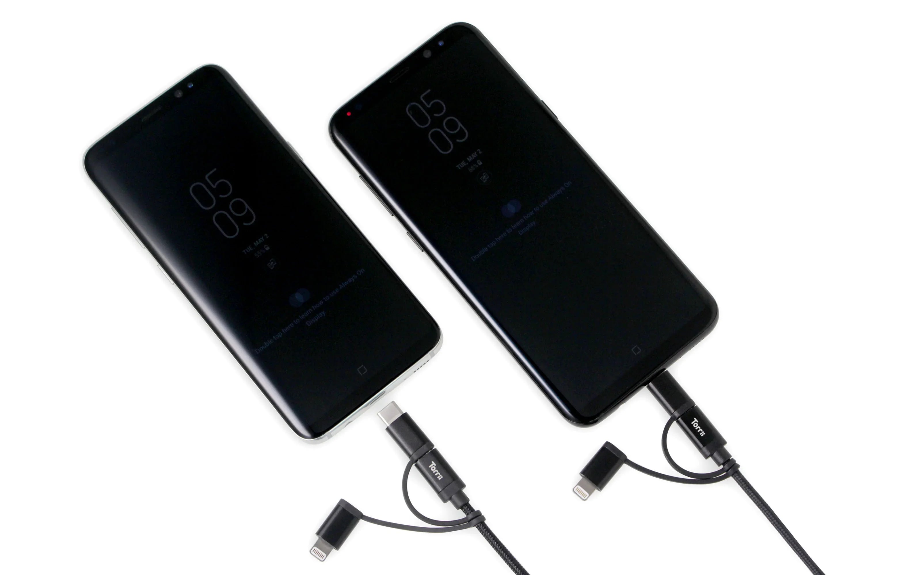 Torrii Kevable 3 In 1 Mfi Lightning/Type-C/Micro Usb - Black - Tashqila Torrii Kevable 3 In 1 Mfi Lightning/Type-C/Micro Usb - Black - Tashqila